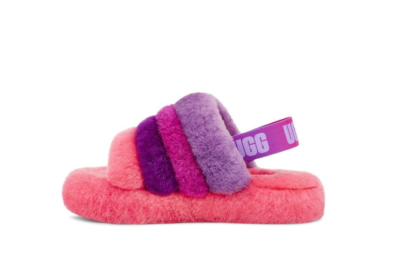 UGG Fluff Yeah Slide Pink/Purple Rainbow Kids - Shopping4Africa