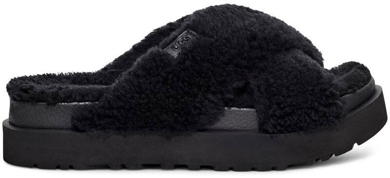 UGG Fuzz Sugar Cross Slide Black - Shopping4Africa