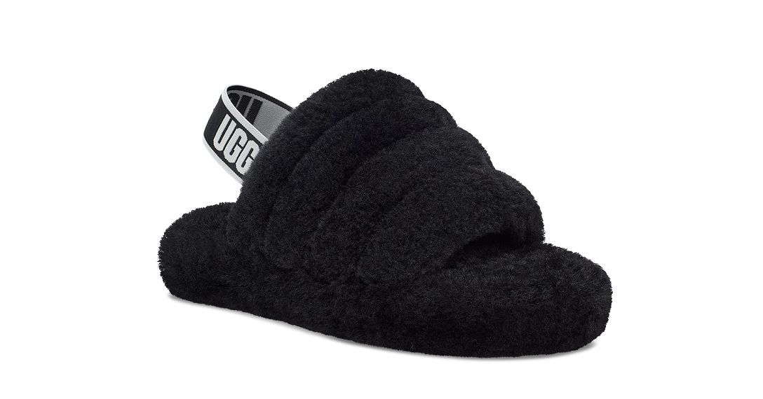 UGG Kids Fluff Yeah Slide Black - Shopping4Africa