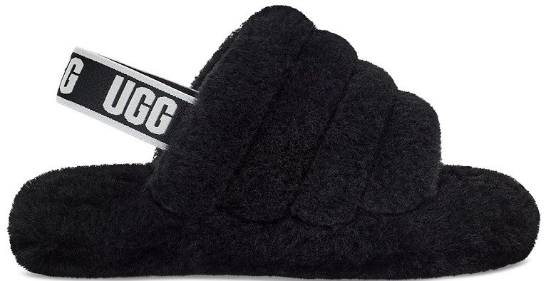 UGG Kids Fluff Yeah Slide Black - Shopping4Africa