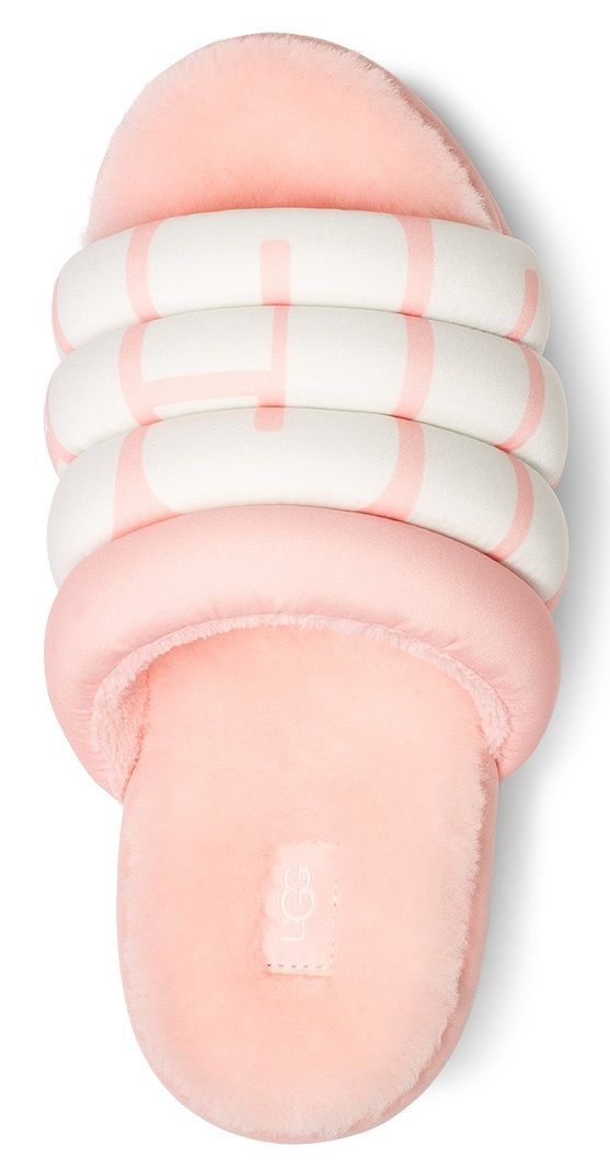 UGG Maxi Slide Logo Pink Scallop - Shopping4Africa