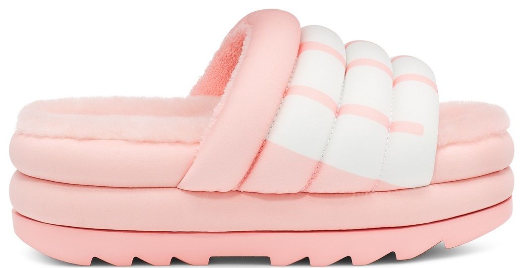 UGG Maxi Slide Logo Pink Scallop - Shopping4Africa