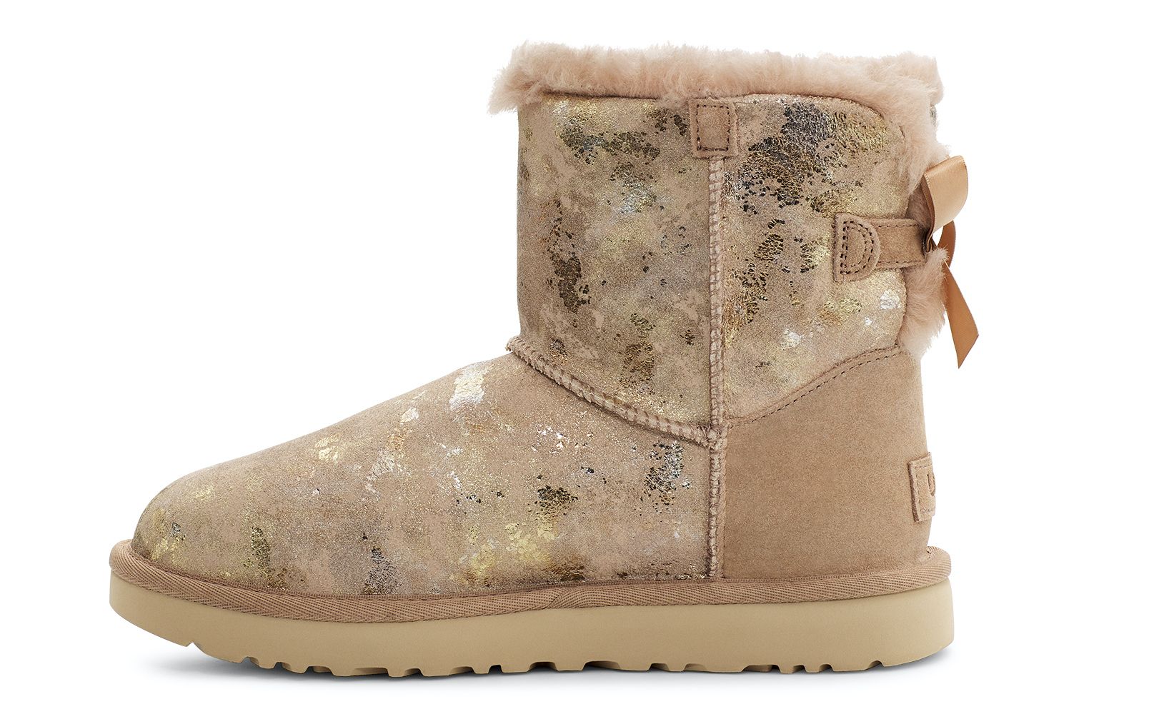 UGG Mini Bailey Bow Gold Wash Beechwood - Shopping4Africa