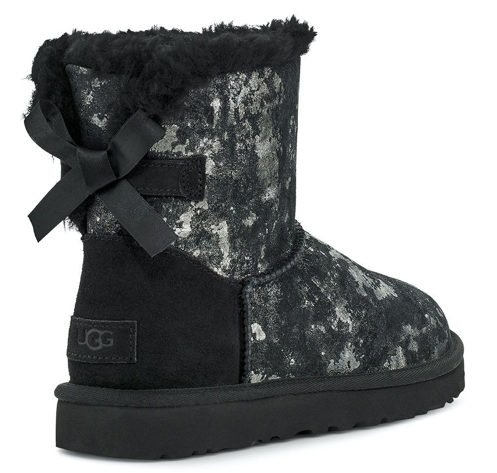 UGG Mini Bailey Bow Gold Wash Black - Shopping4Africa