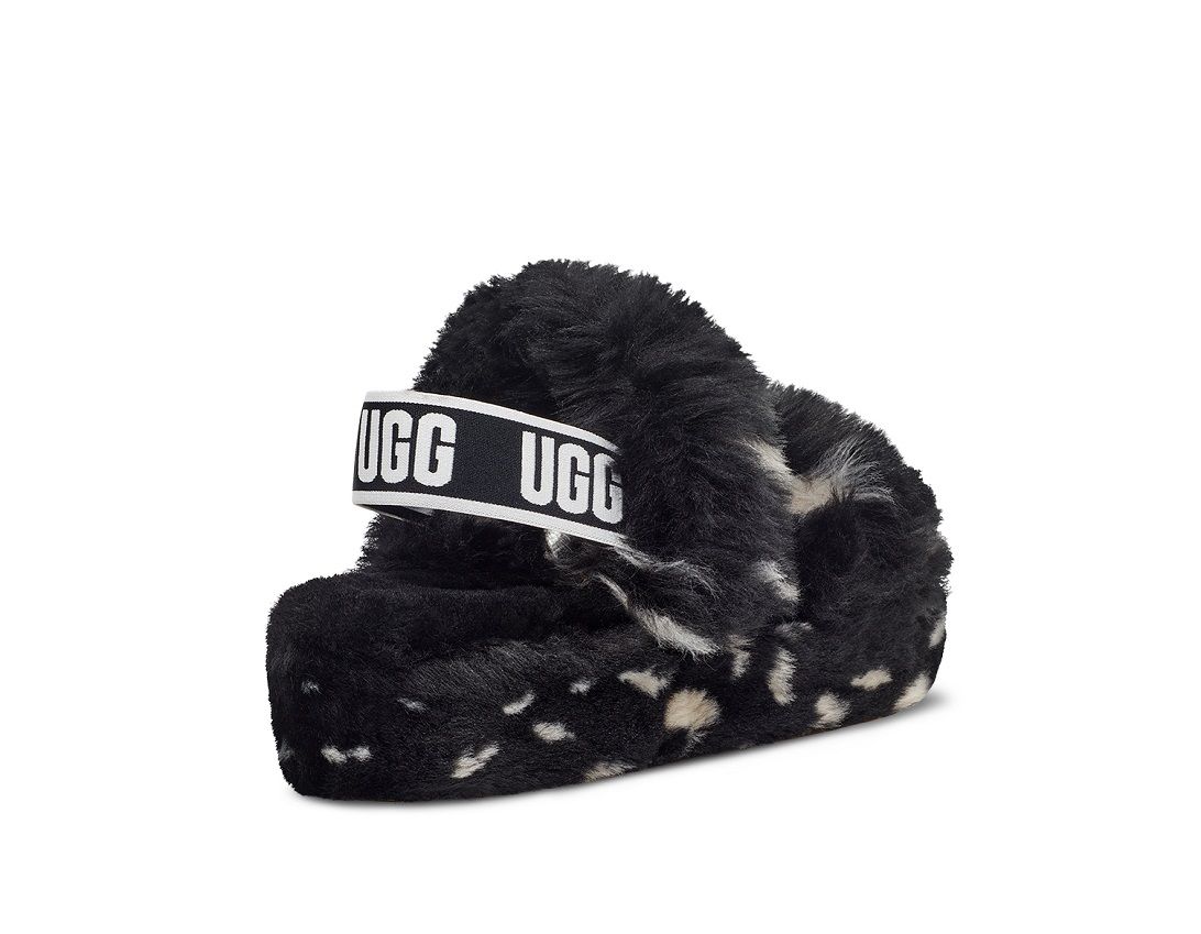 UGG Oh Yeah Spots Slide Black - Shopping4Africa