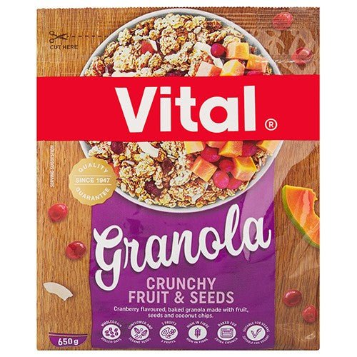 Vital granola crunchy fruitv& seed 650g - Shopping4Africa