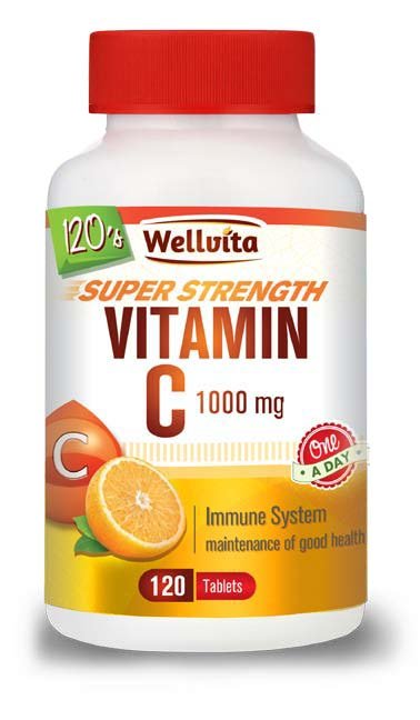 VITAMIN C 1000MG 120 TABS WELLVITA - Shopping4Africa