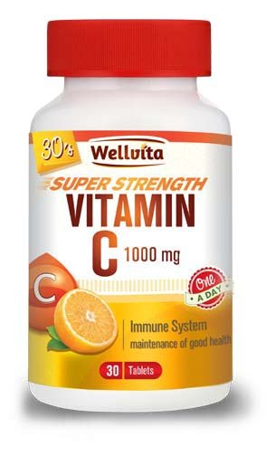 VITAMIN C 1000MG 30 TABS WELLVITA - Shopping4Africa