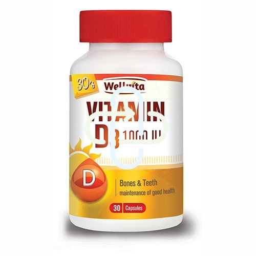Vitamin D3 1000iu 30 caps wellvita - Shopping4Africa