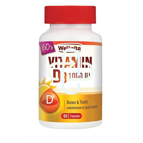 Vitamin D3 1000iu 60 caps Wellvita - Shopping4Africa