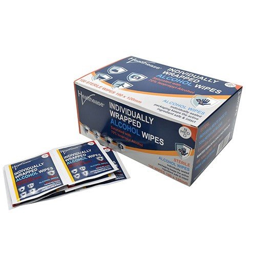 WIPES ALCOHOL HEALTHEASE 190X120MM 100~ - Shopping4Africa