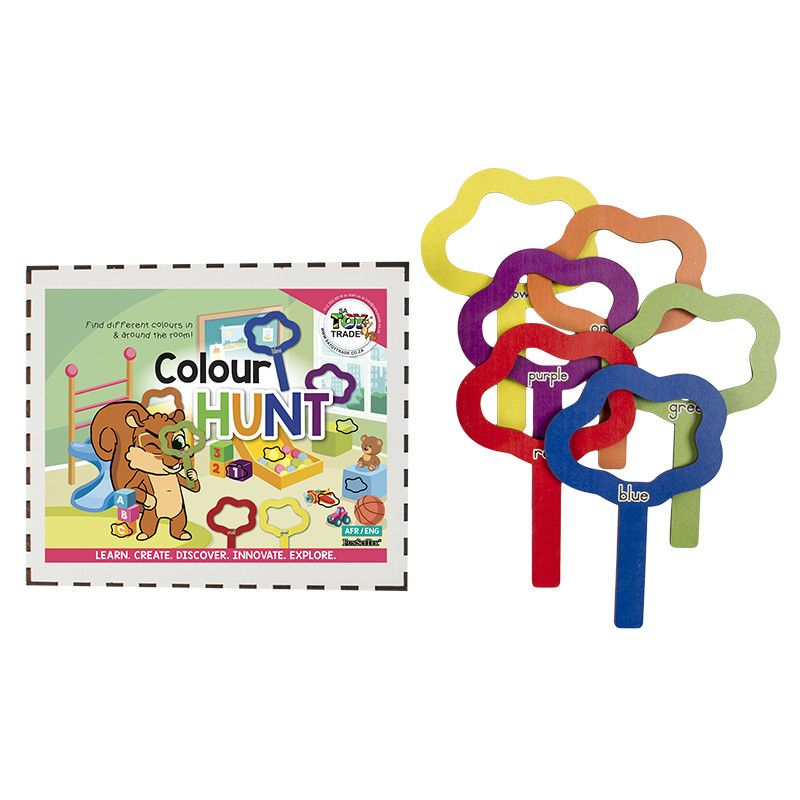 Wood - Colour Hunt Set (Find The Colours) ENG/AFR - Shopping4Africa